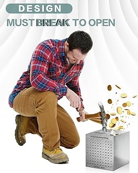 Amazon.com: Money Saving Box, Unbreakable Piggy Bank for